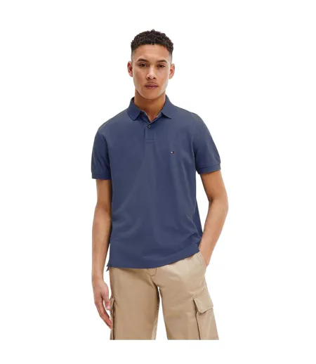 Polo Motif/style Logo Brodé Homme Bleu Marine Tommy Hilfiger