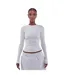 Womens/ladies Sculpt Long-sleeved T-shirt Stone Mars-4