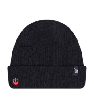Mens Star Wars Black Thermal Beanie Hat for Winter