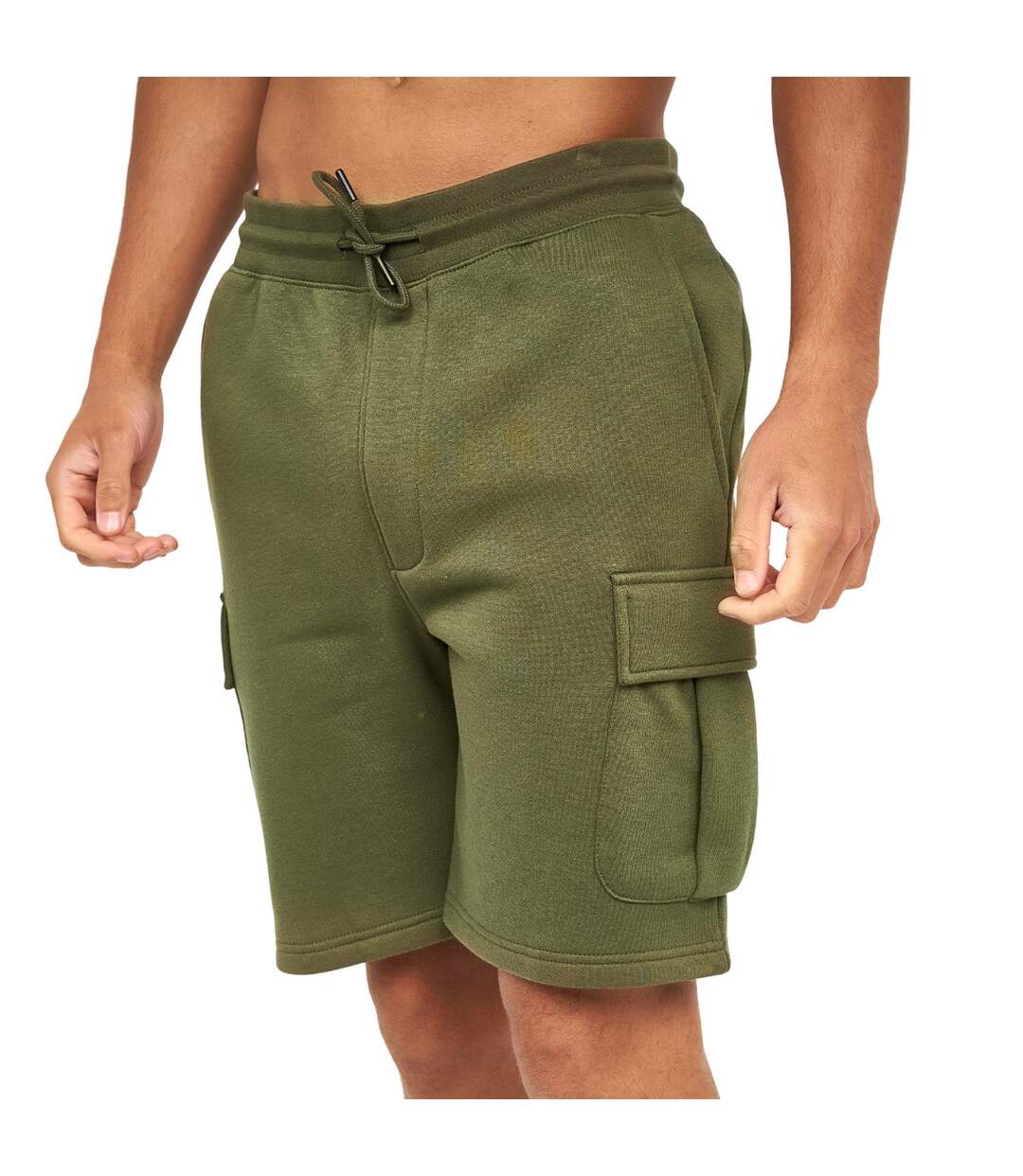 Short cargo seagaro homme olive foncée Crosshatch-3