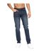 Jean Malcolm Homme Bleu Foncé Délavé Crosshatch-1