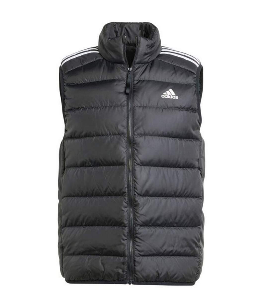 Veste Sans Manches Style 3 Rayures Essentials Homme Noir Adidas-2