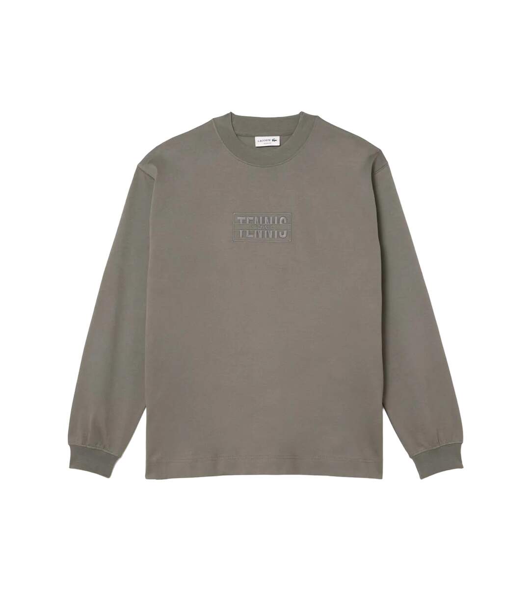 Unisex Adult Cotton Loose Fit Sweatshirt Grey Lacoste-1