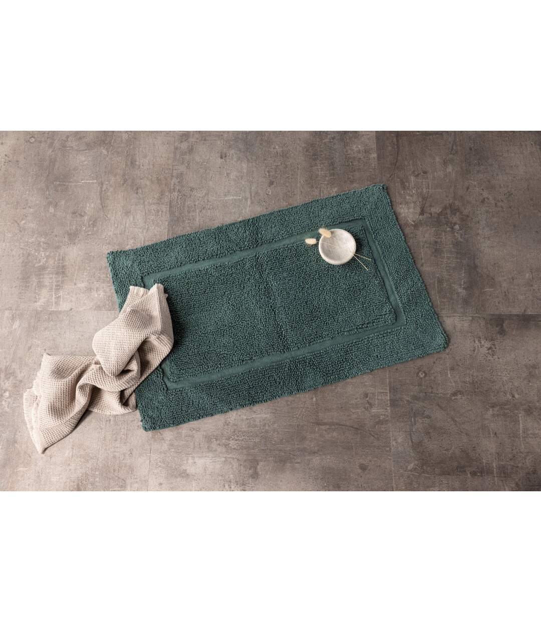 Tapis de Salle de Bain William 50x80cm Vert-4