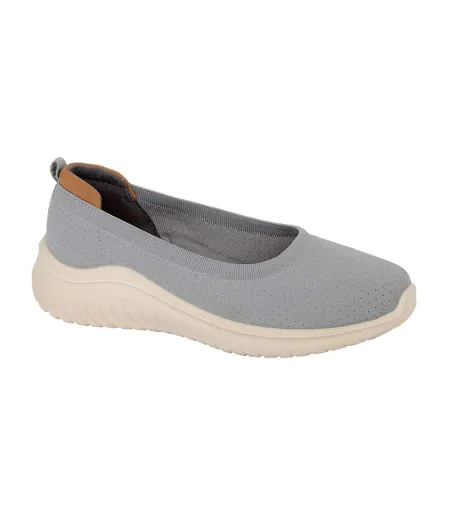 Womens/ladies Laila Casual Shoes Grey Boulevard