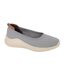 Womens/ladies Laila Casual Shoes Grey Boulevard-1