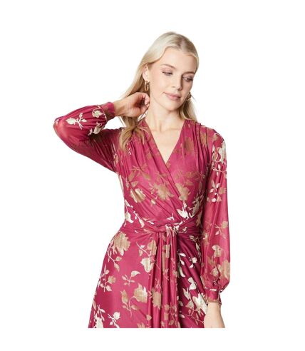 Robe longue femme bordeaux Principles