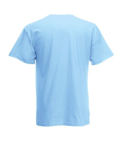 Fruit Of The Loom Mens Screen Stars Original Full Cut Short Sleeve T-Shirt (Sky Blue) - UTBC340