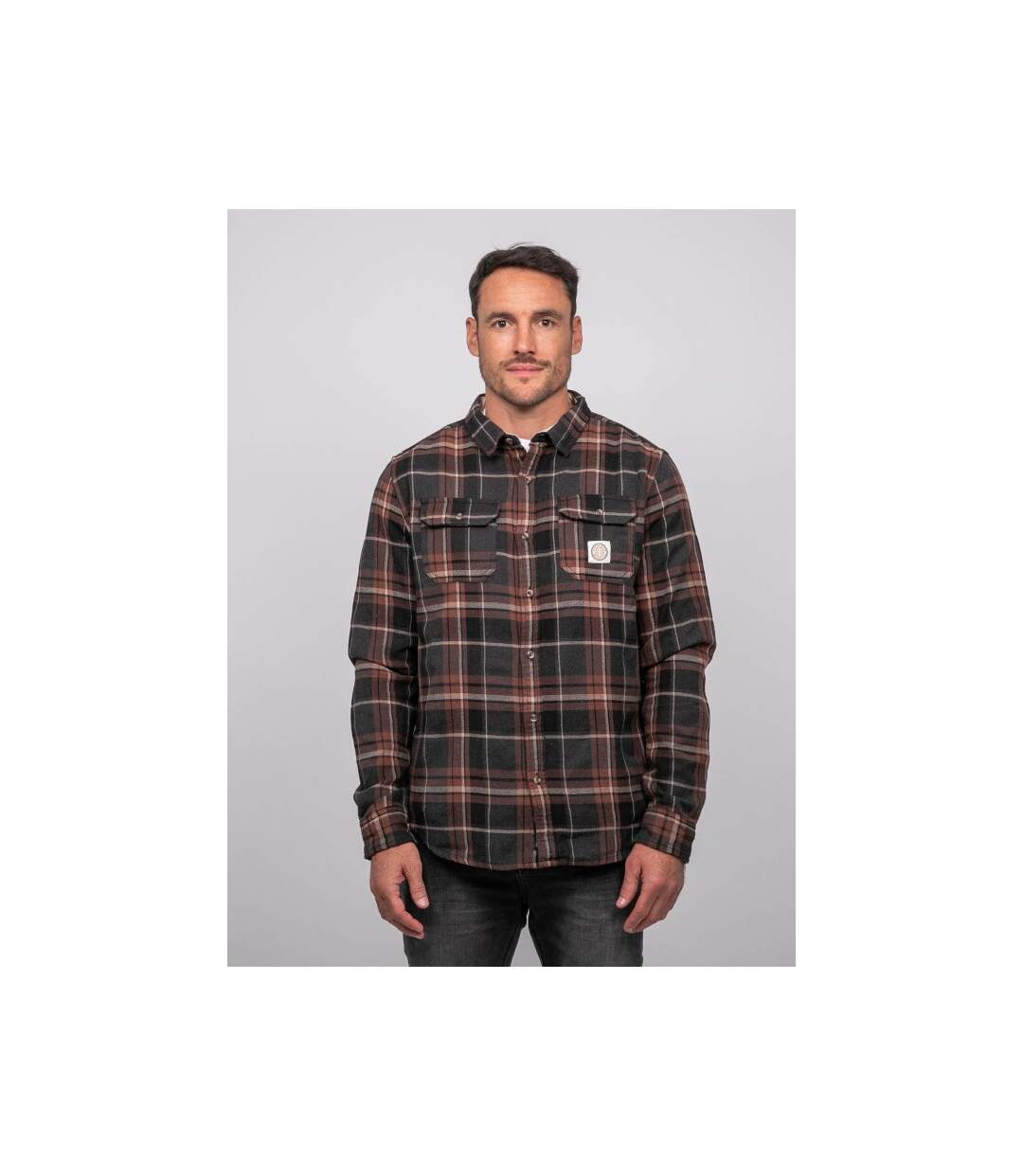 Chemise manches longues carreaux TORILOU-1