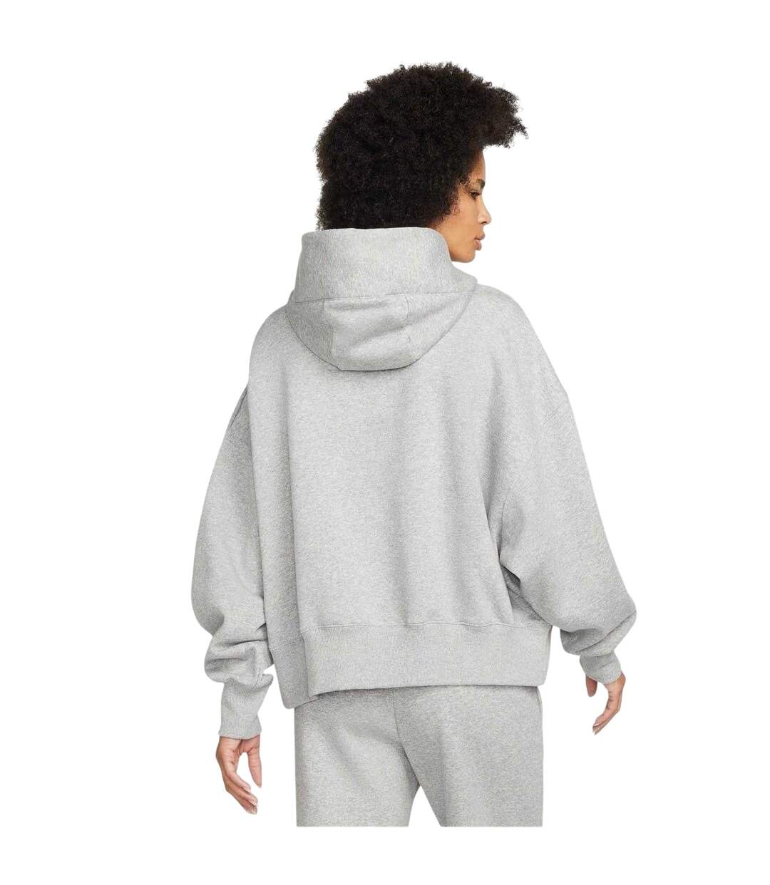 Sweat À Capuche Motif/style Phénix Femme Gris Chiné Blanc Nike-2