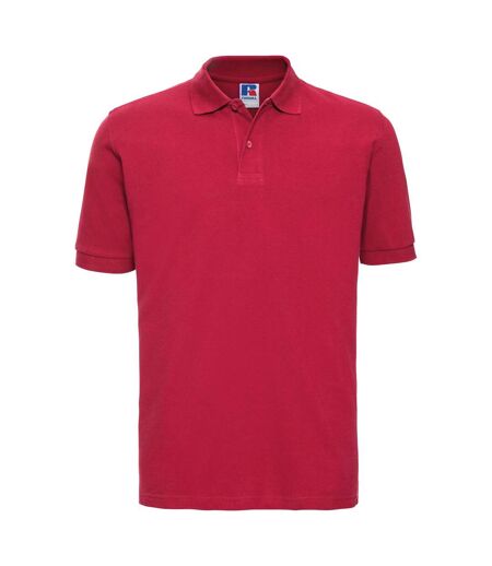 Polo À Manches Courtes Hommes Rouge Russell