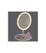 Miroir Lumineux Led Sans Fil Enceinte 26cm Blanc-4