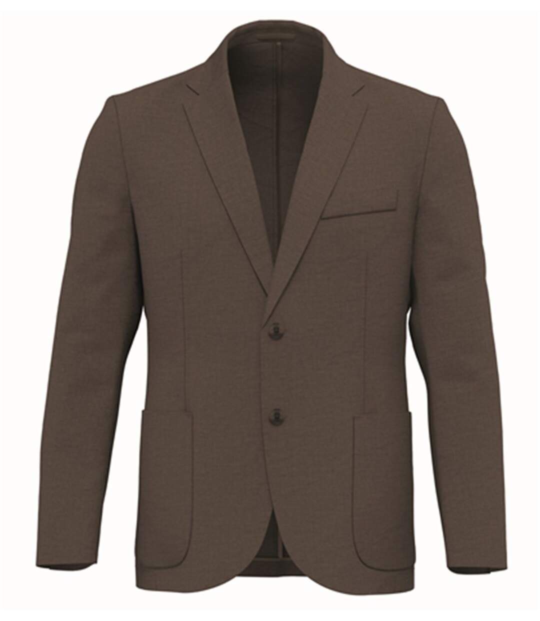 Veste blazer en lin - Homme - PATS600 - marron washed linen-1