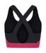 Brassière de sport swift femme noir / rose foncé Dare 2B