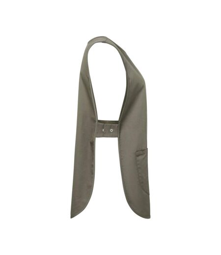 Womens/ladies Essential Pull Over Work Tunic Sage Karlowsky