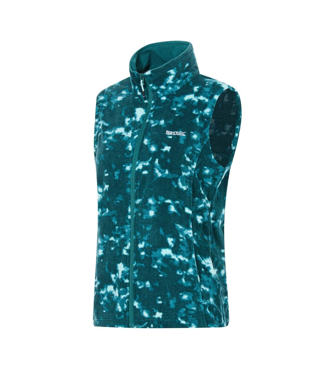 Veste Polaire Unie Sans Manches À Col Montant Sweetness Femme Vert Sarcelle Regatta-4