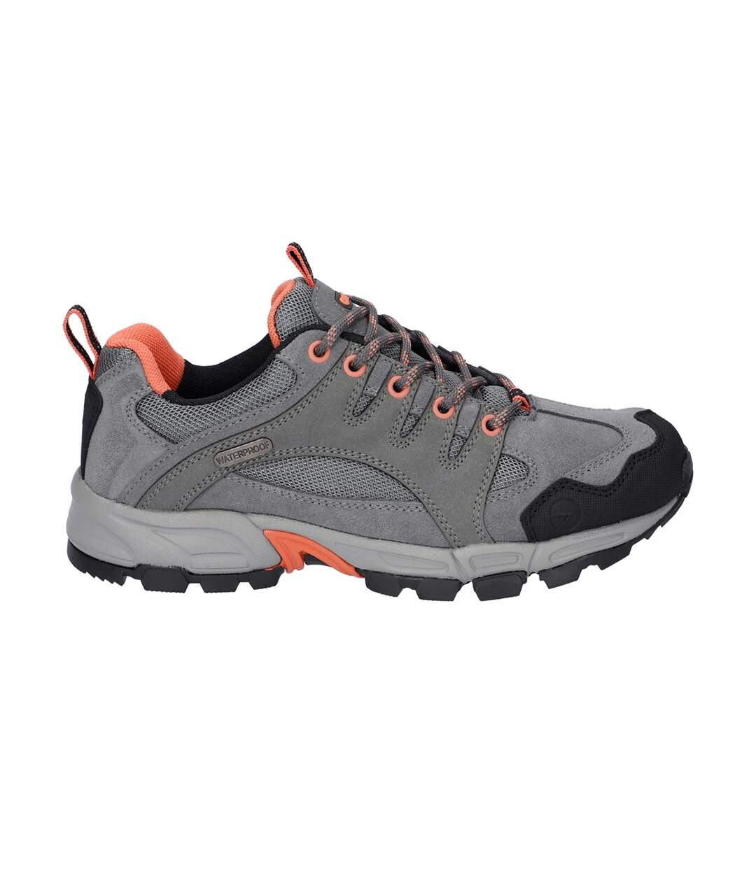 Chaussures de marche auckland lite femme gris acier / corail / gris Hi-Tec