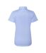 Womens/ladies supreme oxford short-sleeved formal shirt oxford blue Premier-2