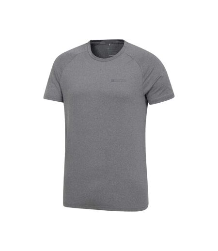 Mens agra melange t-shirt alloy grey Mountain Warehouse