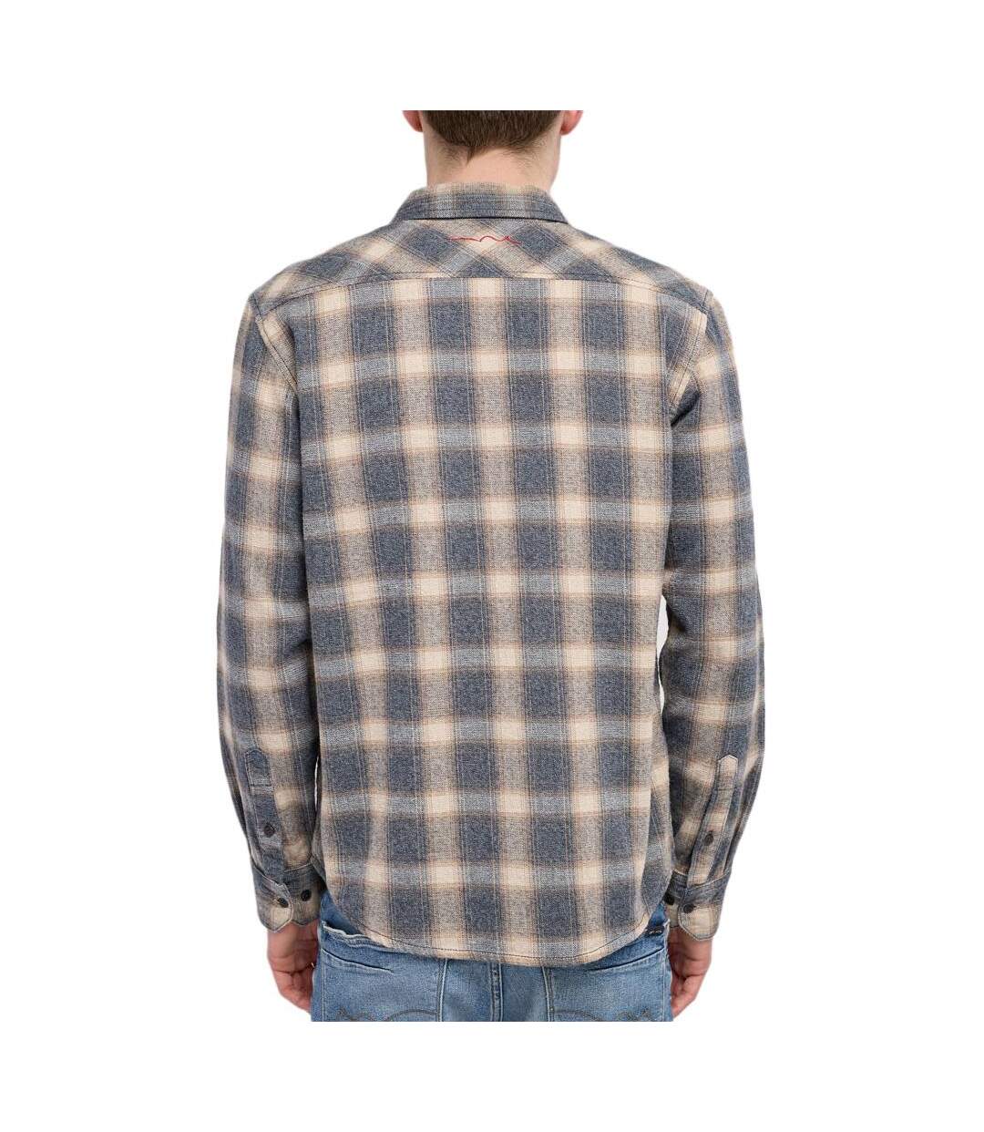 Chemise grise à carreaux homme teddy smith 10716621d - l-2