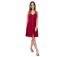 Robe femme fines bretelles MAXINE unie framboise Coton Du Monde-1