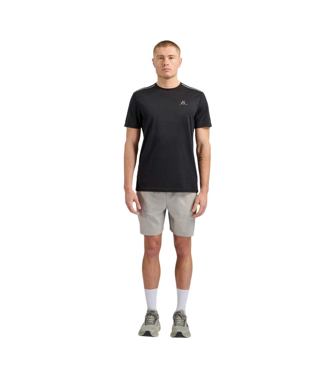 T-shirt Motif/style Tech Ban Homme Noir ALTRYN-1