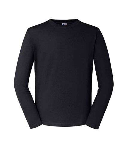 Russell Mens Classic Long-Sleeved T-Shirt (Black) - UTPC5417