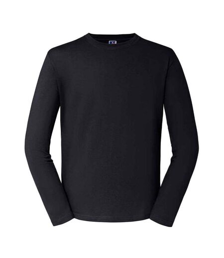 Russell Mens Classic Long-Sleeved T-Shirt (Black)