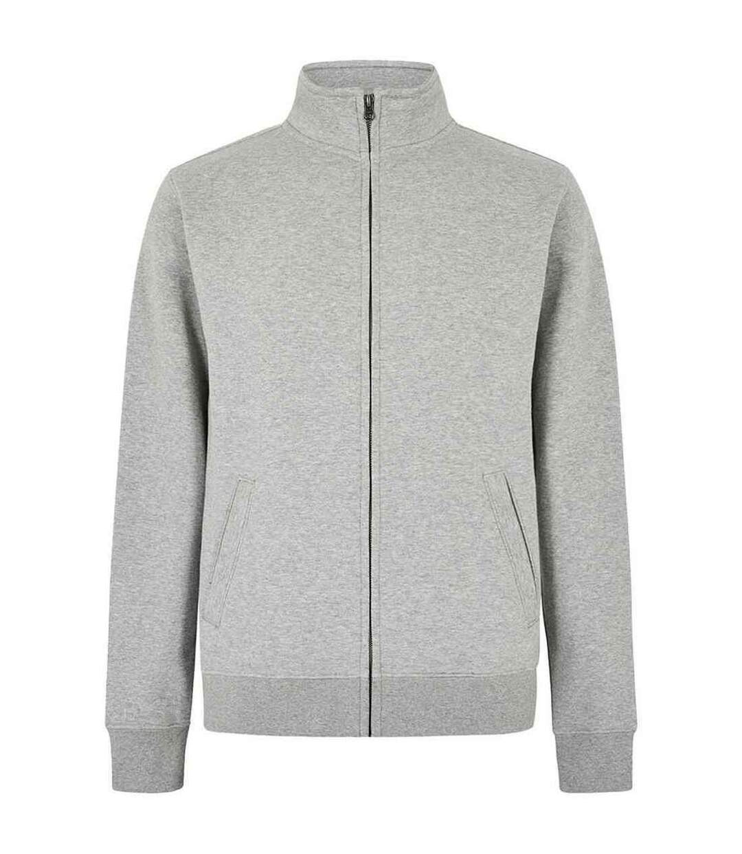 Veste sweat unisexe gris chiné Kustom