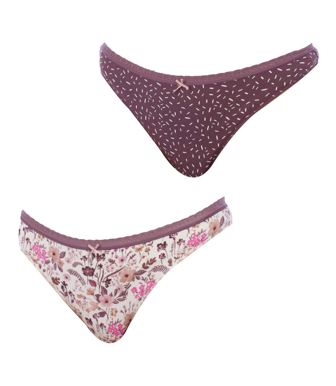 Pack of 2 Cotton Thongs 1031248 Women-1