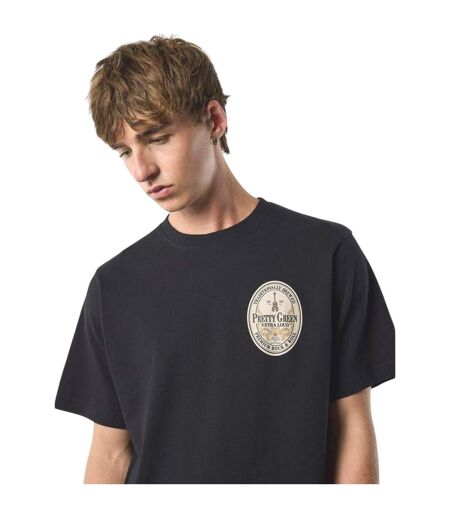 T-shirt Manches Courtes Homme Noir Pretty Green