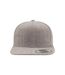 Unisex Adult Classic Snapback Cap Heather Grey Flexfit-3