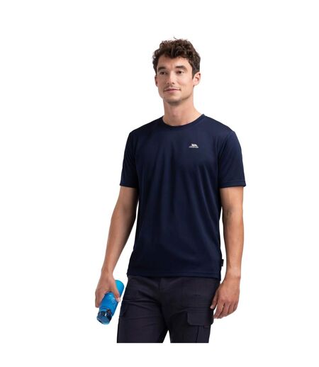 Haut De Sport Uni Manches Courtes Landford Homme Bleu Marine Trespass