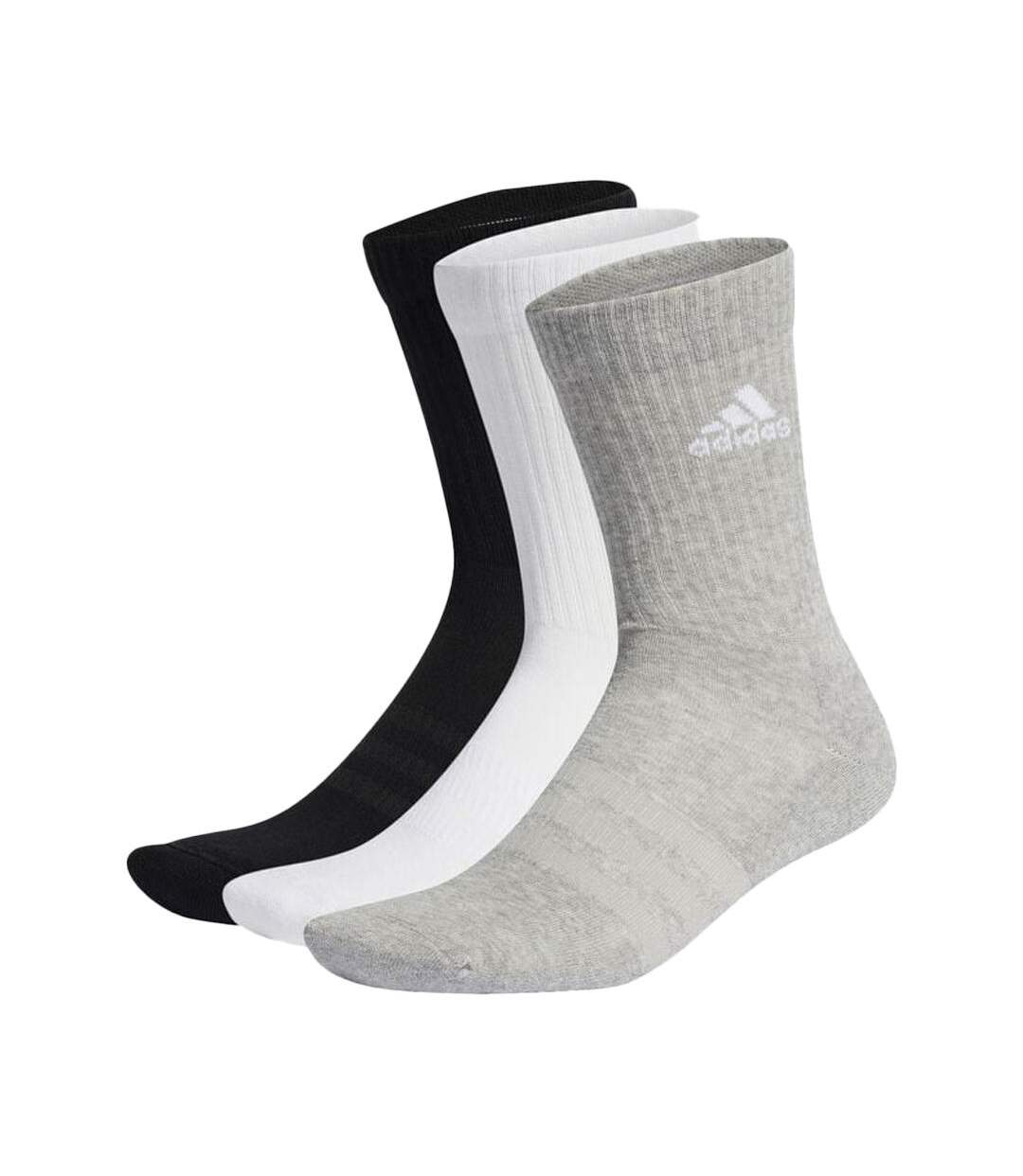 Lot de 3 paires de chaussettes noires/blanches/grises homme adidas ic1311-1