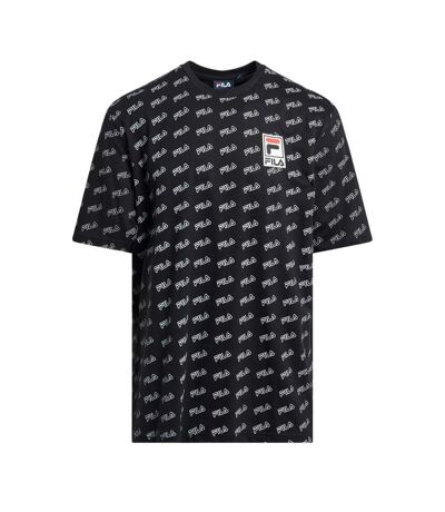 T-shirt noir homme fila flat print - l