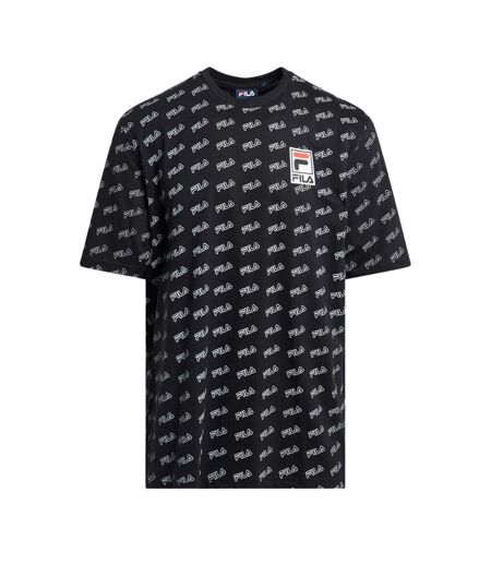 T-shirt noir homme fila flat print - l