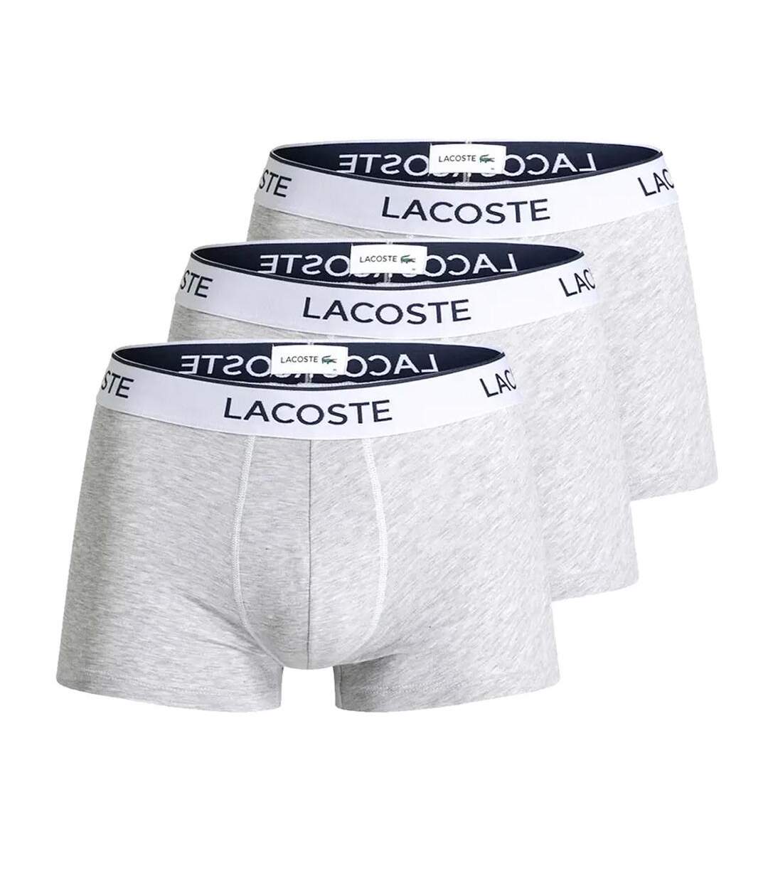 X3 Boxers Gris Homme Lacoste 5H8621 - L-1