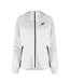 Womens/ladies Plain Full Zip Hoodie Grey Nike-1