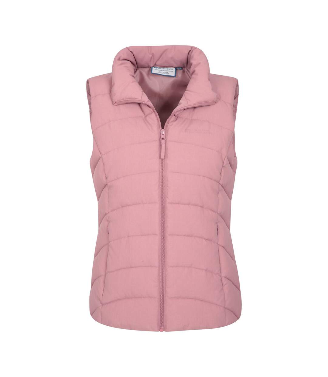 Womens/ladies Opal Padded Gilet Soft Pink Mountain Warehouse-3