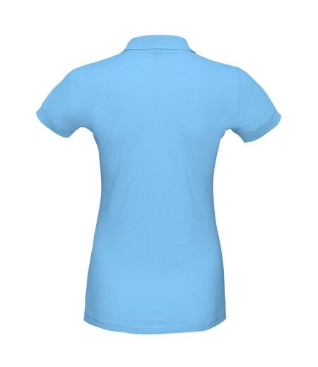 SOLS Womens/Ladies Perfect Pique Short Sleeve Polo Shirt (Sky Blue)