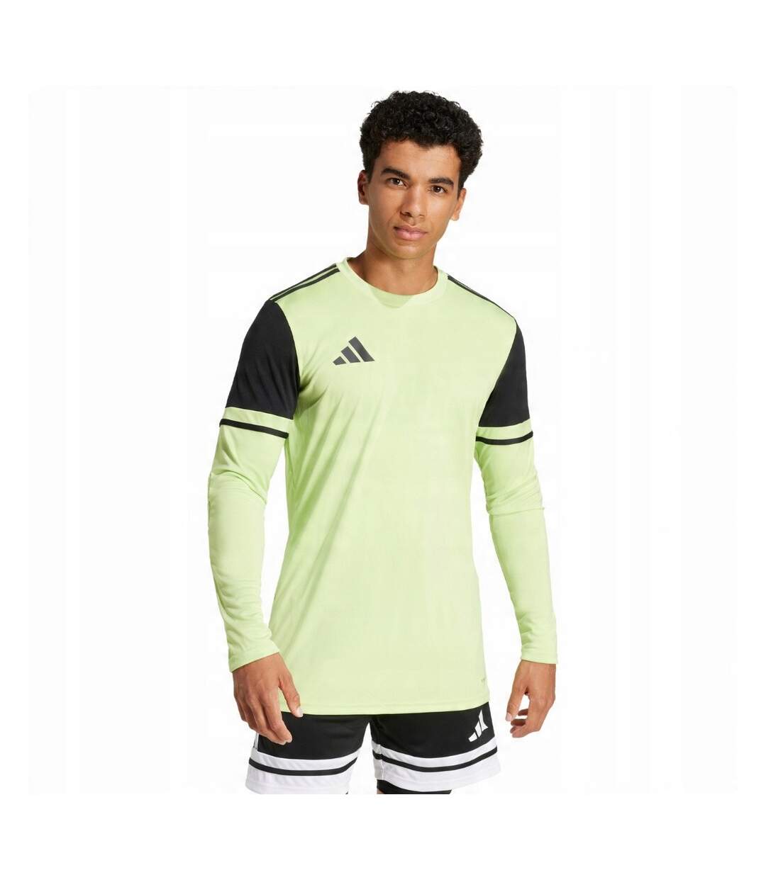 Maillot Manches Longues Squadra Homme Vert Clair Noir Adidas-1