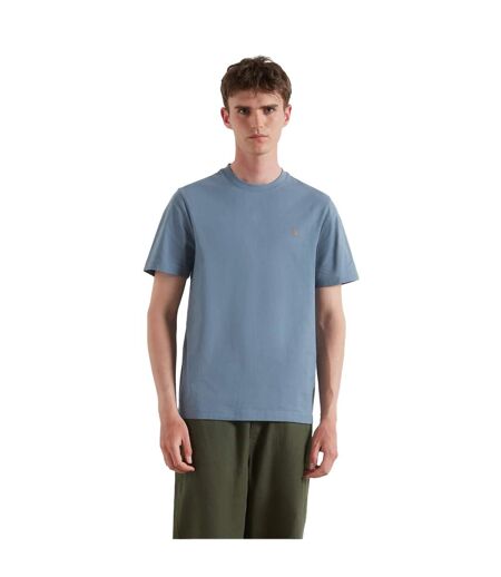 T-shirt Motif/style Logo Homme Blanc Turquoise Farah