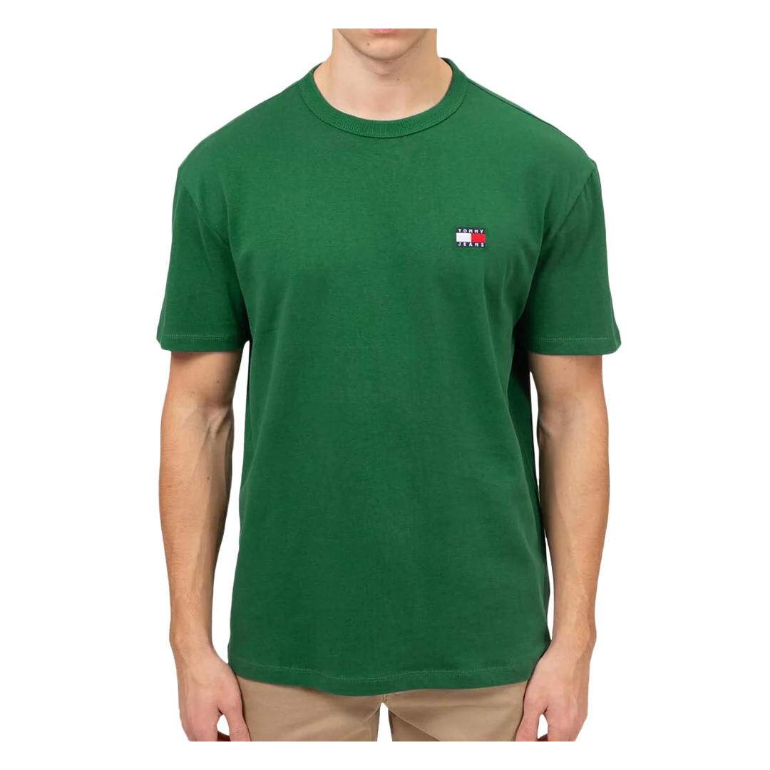 T-shirt Vert Homme Tommy Hilfiger Badge - L-1