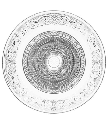 Lot de 6 Assiettes Plates Renaissance 29cm Transparent