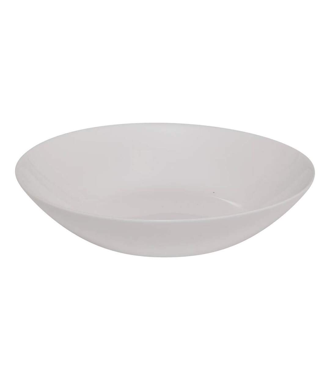 Lot de 6 Assiettes Creuses en Verre Louise 20cm Blanc-2