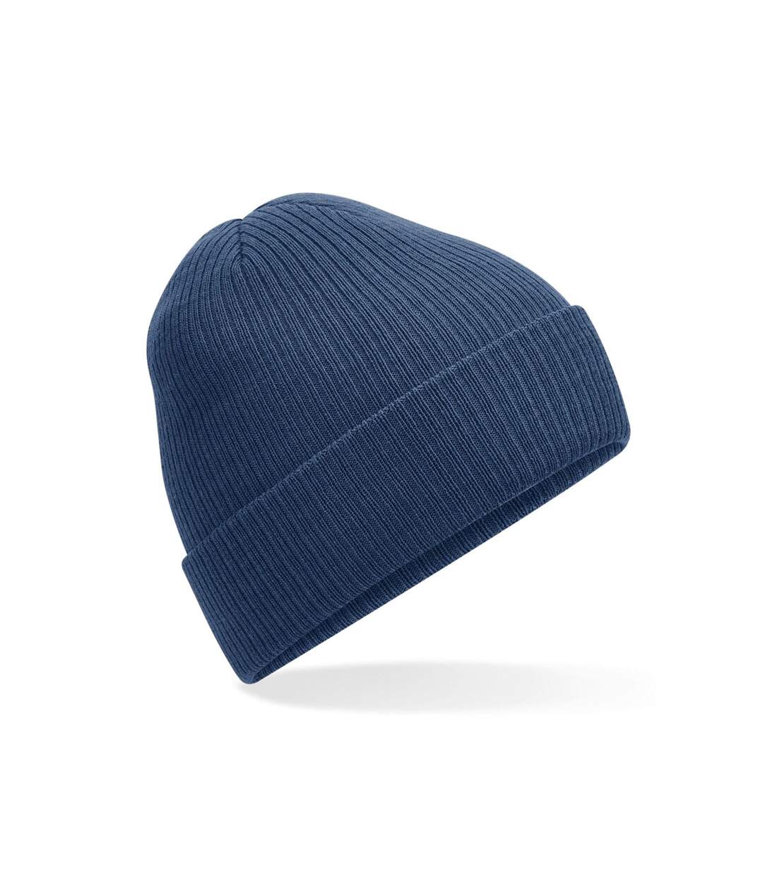 Bonnet Côtelé En Polylana Adulte Bleu Foncé Beechfield-2