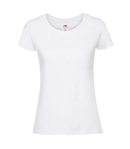 T-shirt Iconic Premium Femme Blanc Fruit Of The Loom