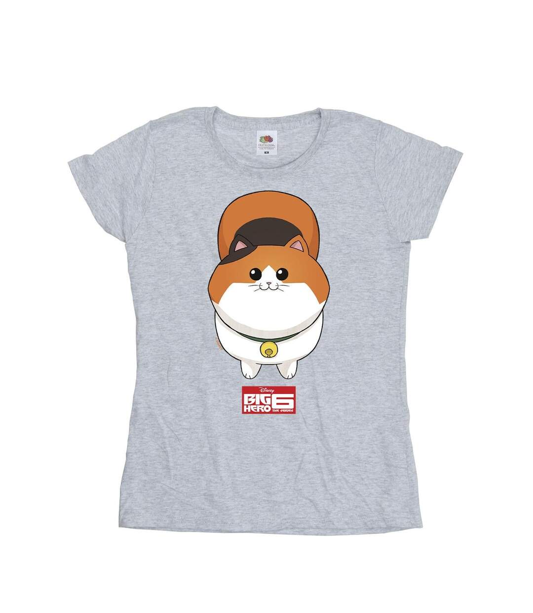 Disney - T-shirt BIG HERO BAYMAX KITTEN FACE - Femme (Gris chiné) - UTBI13376-1