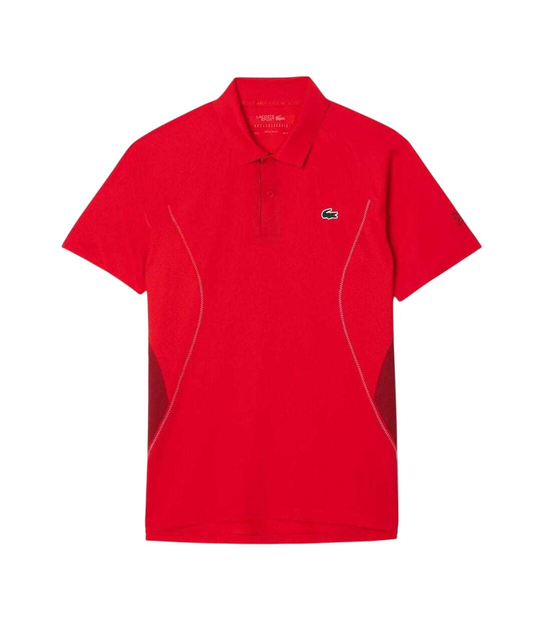 Polo Tennis Novak Djokovic Homme Rouge Lacoste-1