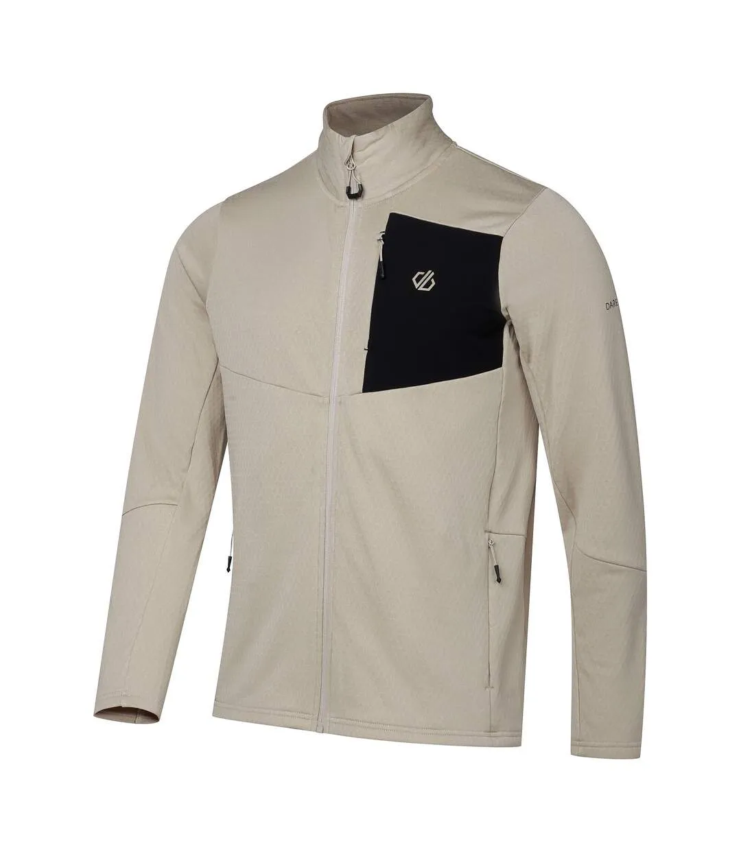 Veste De Sport Extensible À Col Montant Venture Homme Blanc Cassé Dare 2B-4